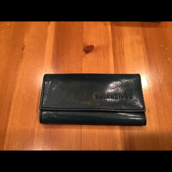 VINTAGE BALENCIAGA KEY KEEPER WALLET NIB LEATHER - Picture 2 of 16